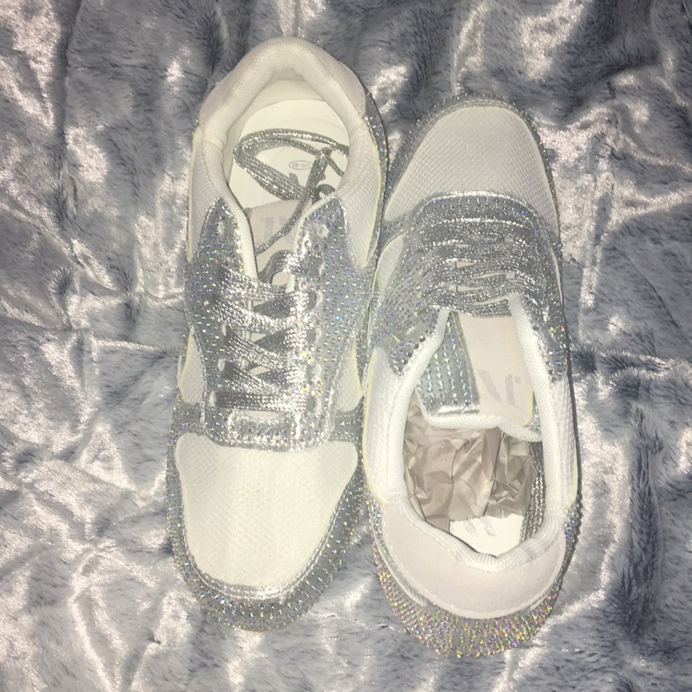 Sparkle white sneakers